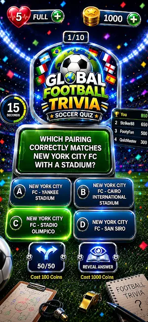 Global Football Trivia Quiz Screenshot 2
