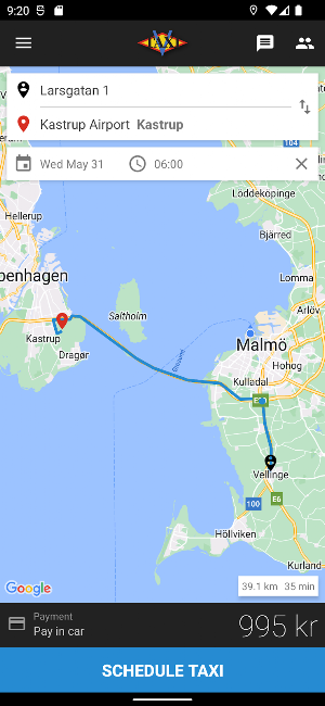 Vellinge Taxi Screenshot 0