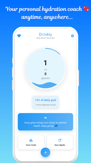 Drinkly: Daily Water Reminder Screenshot 0