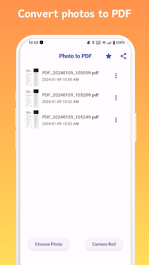 Photo to PDF converter Screenshot 0