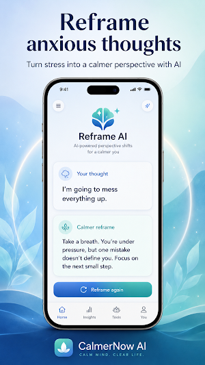 CalmerNow AI: Anxiety & Calm Screenshot 0