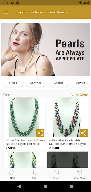 Jagdamba Pearls - Jewelry Shopping App Screenshot 2