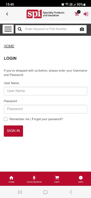SPI Customer Portal Screenshot 2