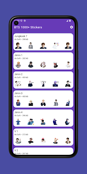 BTS 1000+ Stickers Screenshot 1