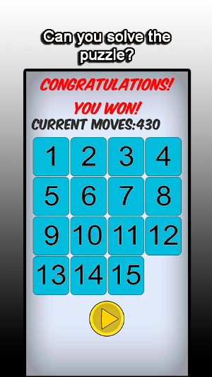 IT'S FIFTEEN - PUZZLE GAME Screenshot 3