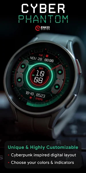 Cyber Phantom - watch face Screenshot 0