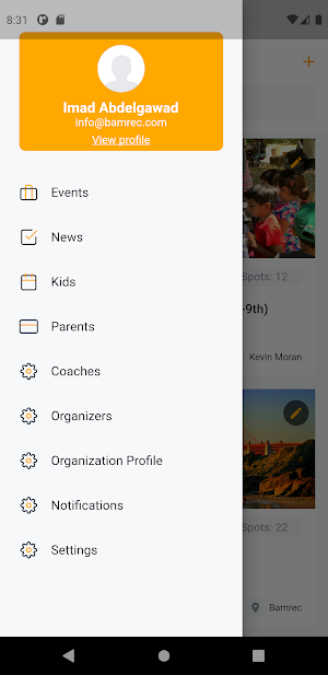 Bamrec Organization Screenshot 1