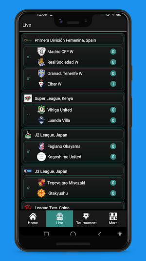 EH Football Score Screenshot 1
