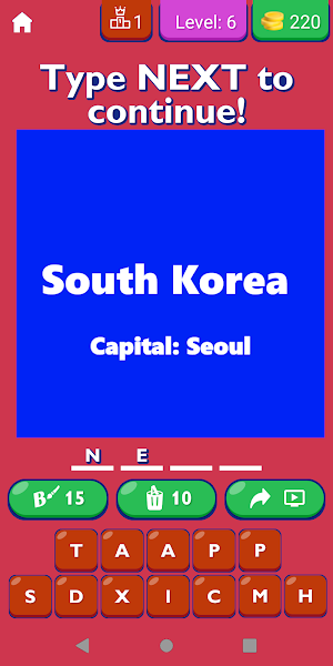 Asia Countries And Capitals Screenshot 1