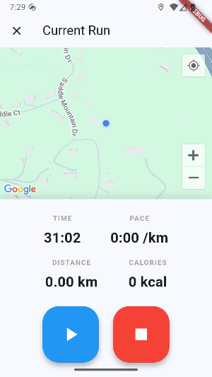 YARA - Yet another runner app Screenshot 1