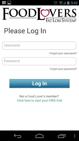 Food Lovers Fat Loss Screenshot 0
