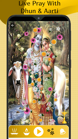 Radhe Krishna Live Wallpaper Screenshot 1
