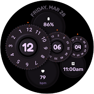 Photo SLR 3 Digital Watch Face Screenshot 2