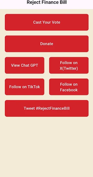 Reject Finance Bill 2024 Screenshot 0