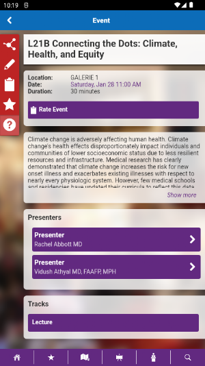 STFM Conferences Screenshot 2