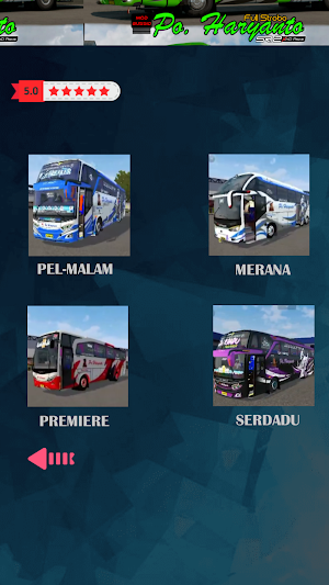 Mod Bussid PO Haryanto XHD Full Strobo Screenshot 2