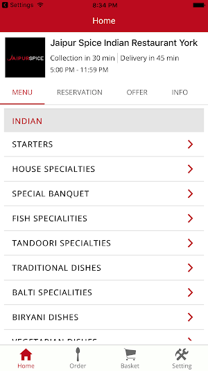 Jaipur Spice Restaurant Screenshot 0