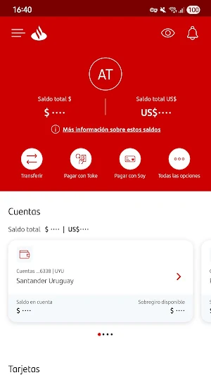 Santander UY-Invitación Screenshot 1