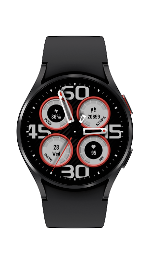 Four circles watch face Screenshot 0