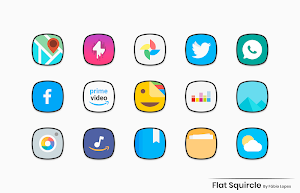 Flat Squircle - Icon Pack Screenshot 1