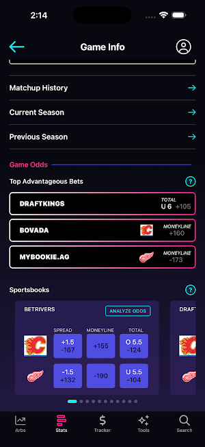 TrueGameStats: AI Sports Picks Screenshot 1