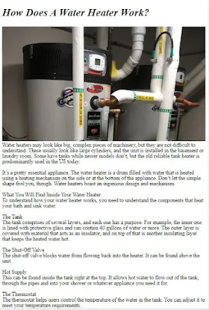 Water Heaters Tutorials Screenshot 1