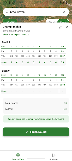 Golf Sim GPS Screenshot 0