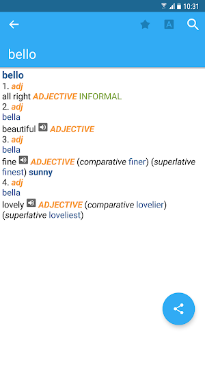 Collins English<>Italian Dictionary Screenshot 0