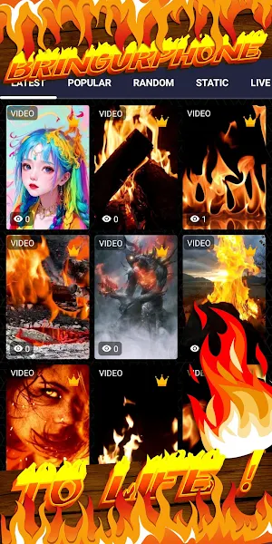 fire wallpaper Screenshot 1
