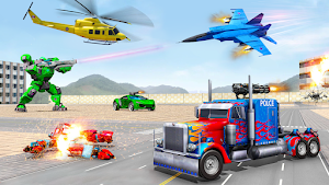 Robot Car Transformation: 3D Transformation Games Screenshot 0