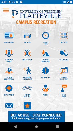 UW-Platteville Campus Recreation Screenshot 0