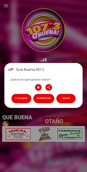 Que Buena 107.3 FM Screenshot 3