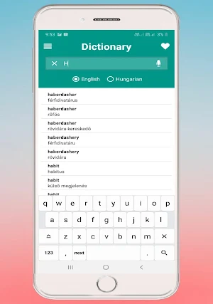 English Hungarian Dictionary Screenshot 3