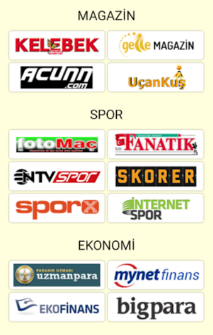 Yazıyor -Gazeteler ve Haberler Screenshot 1