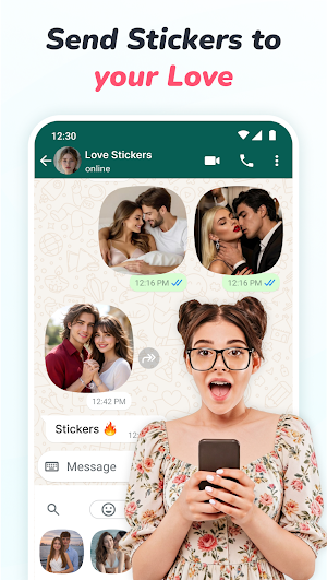 Romantic Stickers WAStickers Screenshot 1