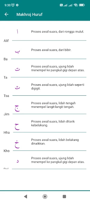 Belajar Huruf Hijaiyah Screenshot 1