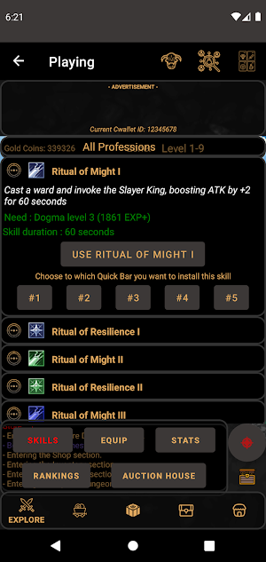 Crypto Dungeons - Idle P2E RPG Screenshot 2