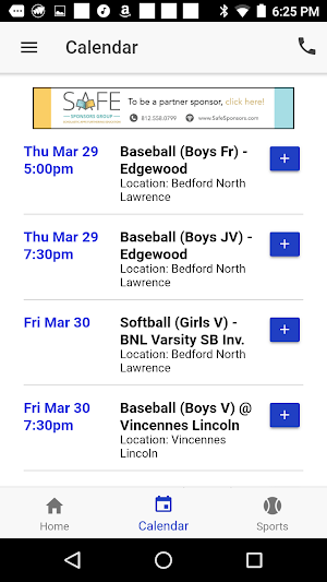 Bedford North Lawrence Athletics - Indiana Screenshot 2