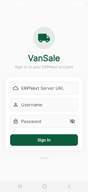 VanSale Screenshot 0