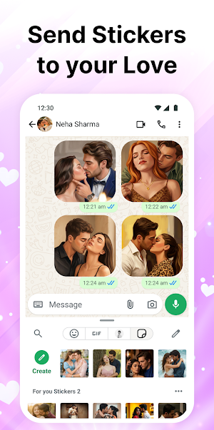 Romantic Stickers – WAStickers Screenshot 1