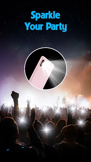 Bright Flashlight, Flash Alert Screenshot 1