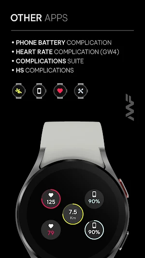 Awf Simple Digital - watchface Screenshot 2