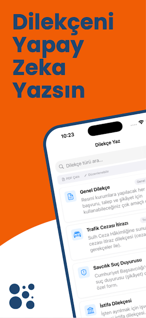 Dilekçe Bot: Kolay Dilekçe Yaz Screenshot 0