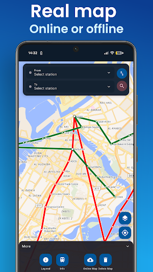 Dubai Metro Map & Routes Screenshot 3
