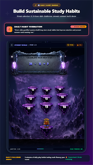 Math Tutor - Canyon Jumper Screenshot 3