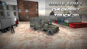 Army Truck Checkpost Drive 3D Screenshot 0