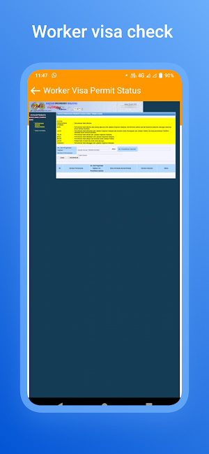 Visa Check Online Malaysia:2.0 Screenshot 2