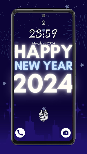 happy new year wallpaper 2024 Screenshot 1