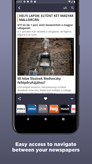 Hungarian Newspapers Screenshot 2