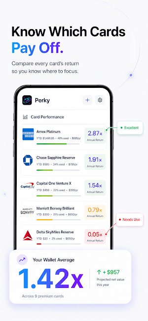 Perky: Credit Card Perks Screenshot 3